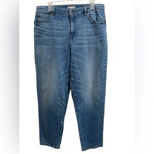 Eileen Fisher Soblu Organic Cotton Stretch Ankle Jeans Blue Size 14